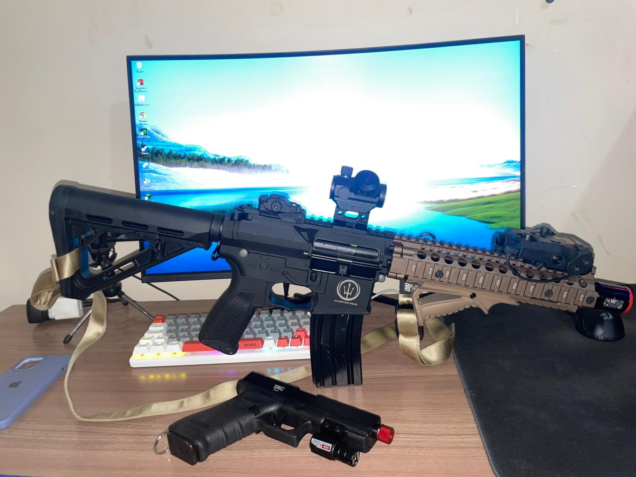 kit jogador avançado MARSOC + GLOCK TAG GBB